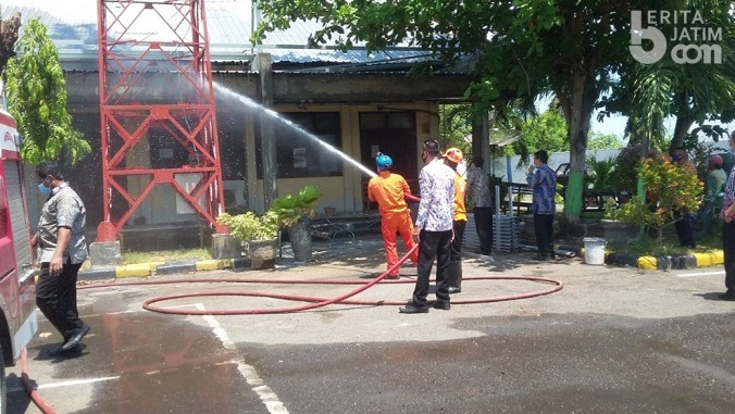 Kebakaran Kantor Dishub Tuban, Api Diduga dari Pengerjaan Proyek