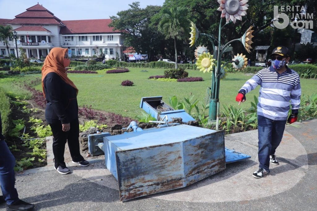 Pemkot Malang Kecam Demo Anarkis, Wali Kota Pimpin Kerja Bakti