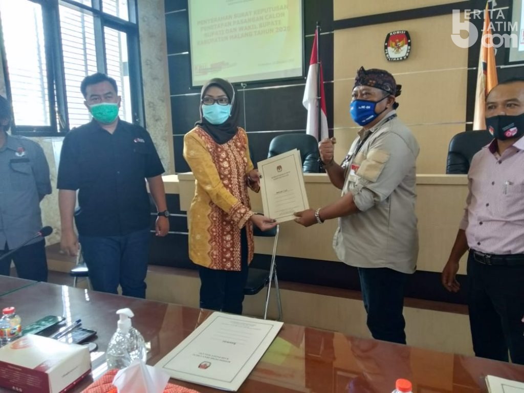 KPU Tetapkan Calon Perseorangan Malang Jejeg Ikut Pilkada 2020