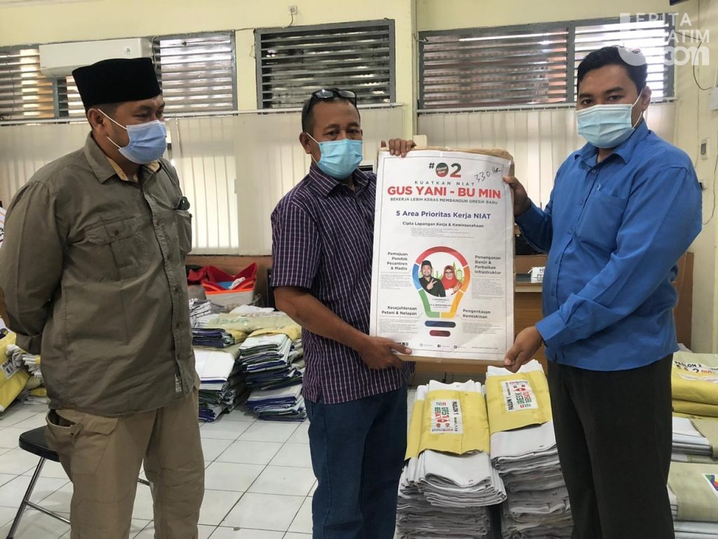 APK dan BK Kampanye Pilkada Gresik Diserahkan