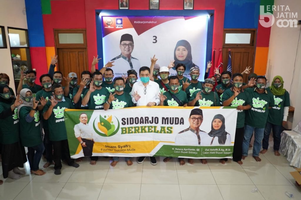 ‘Sidoarjo Muda Berkelas’ Deklarasikan Dukung Kelana-Astutik