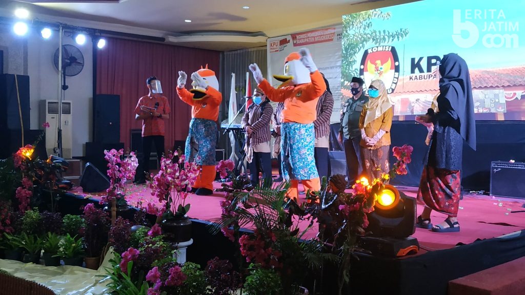 Launching Pemilihan Bupati dan Wakil Bupati, KPU Kabupaten Mojokerto Kenalkan Si IMO