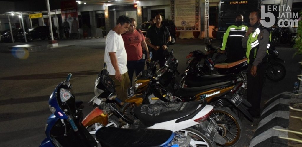 Polisi Amankan 6 Motor Balap Liar Pamekasan