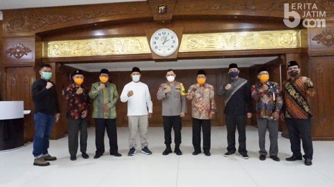Perangi Covid-19, Kapolda Siap Kerjasama Dengan Dewan Masjid Indonesia Wilayah Jatim