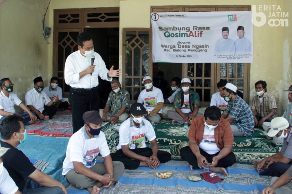 Paslon QA Turba Serap Aspirasi Petani dan Persoalan Kali Lamong