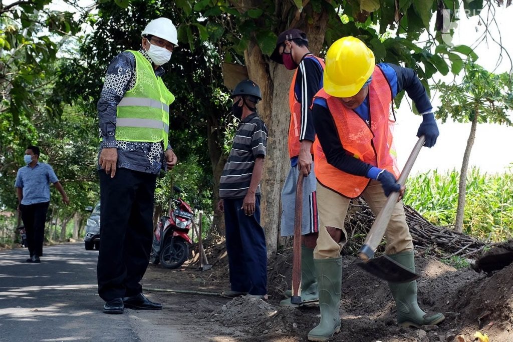 3.750 Warga Terdampak Covid-19 Terserap Proyek Padat Karya Dinas PU Kota Kediri