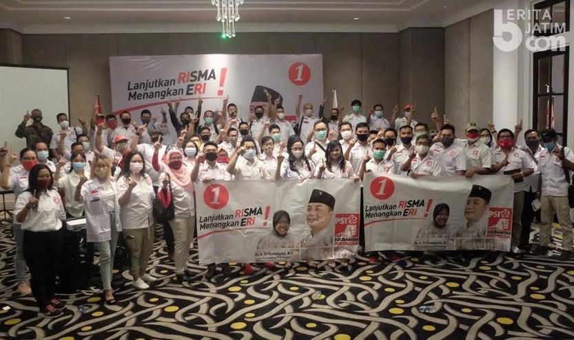 Nyalakan Mesin Partai, PSI Sasar 50 Ribu Rumah untuk Menangkan Eri-Armuji
