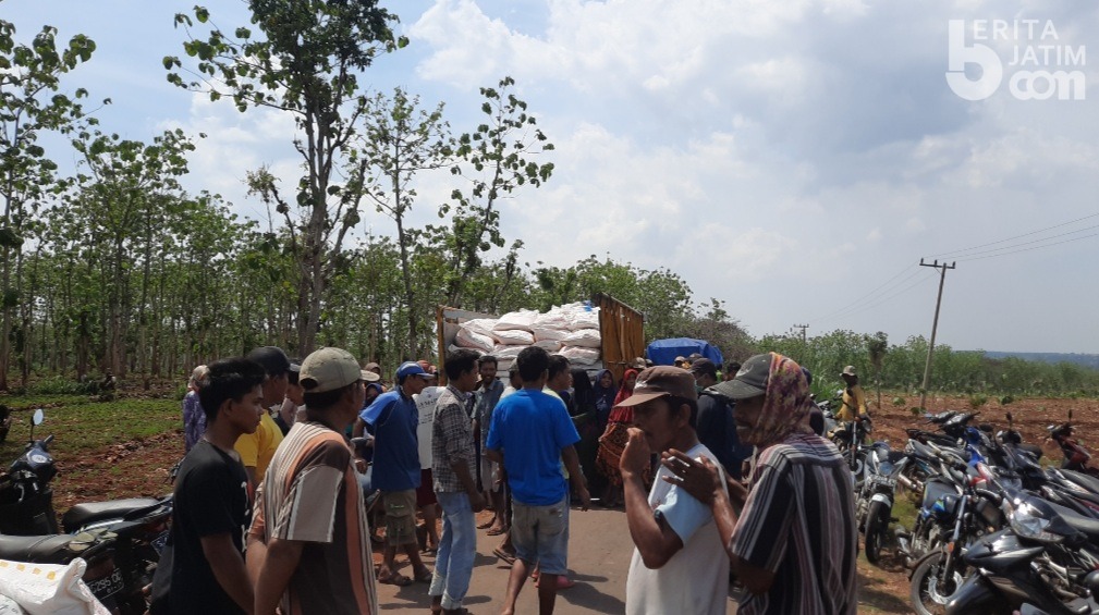 Kesal Belum Dapat Pupuk, Petani di Tuban Hadang Pendistribusian Pupuk Subsidi