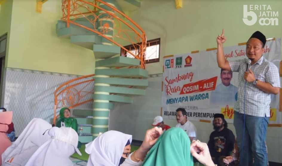 Dihadapan Emak-Emak, Cawabup Alif Komitmen Tekan Pengangguran