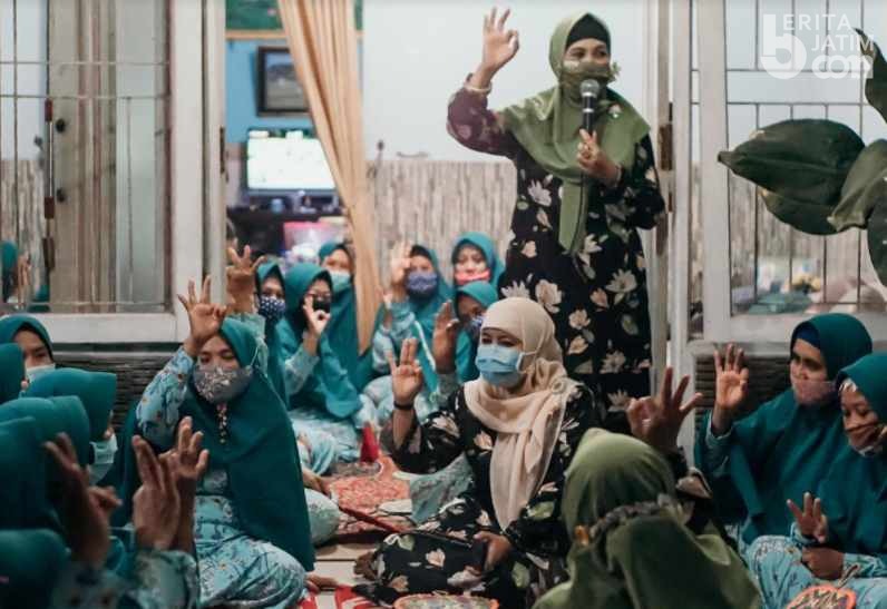 Cawabup Dwi Astutik Sosialisasi ke Ibu Pengajian Prasung Sidoarjo
