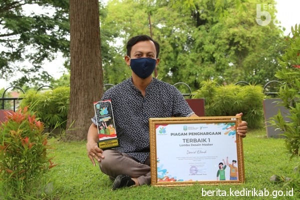 Warga Kediri Juarai Lomba Desain Masker, Inspirasinya dari Kuda Lumping