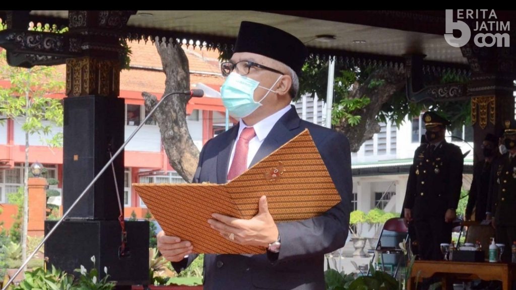Peringatan Hari Pahlawan, Pjs Bupati Mojokerto Bacakan Amanat Menteri Sosial RI