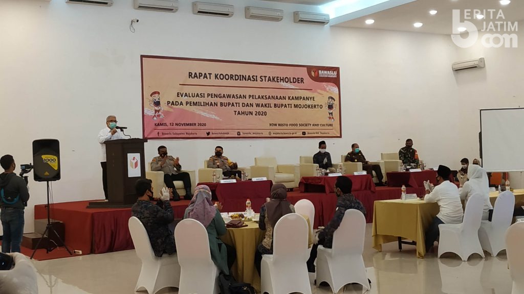 Pelanggaran Protokol Kesehatan, Pilbup Mojokerto Terbanyak ke-5 di Jatim