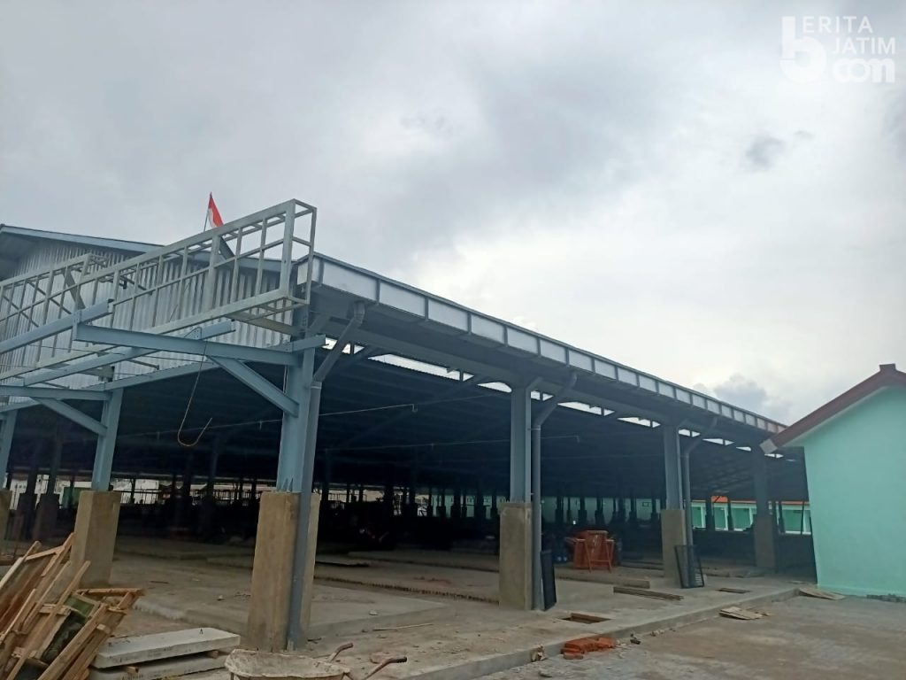 Pembangunan Pasar Gringging Kabupaten Kediri Masuki Tahap Finishing