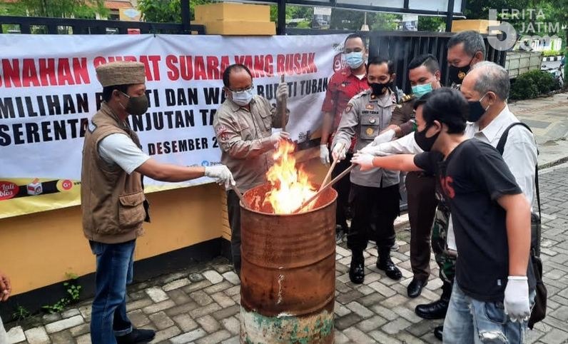 KPU Tuban Musahkan 1.539 Surat Suara