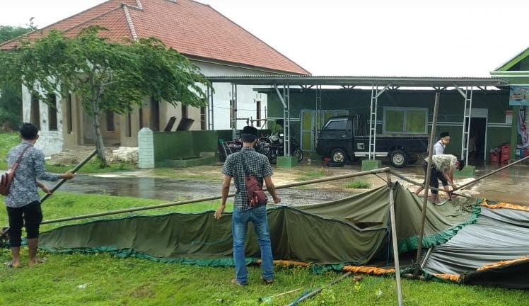 Hujan dan Angin Porak-porandakan 5 TPS di Sumenep