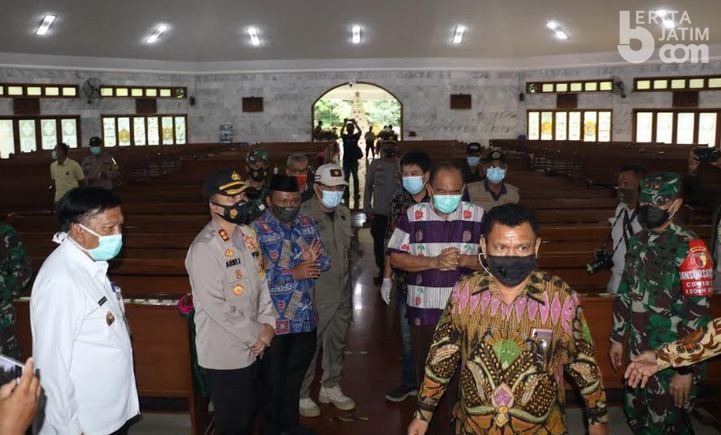 Forkopimda Gresik Sidak, Pastikan Semua Gereja Taat Prokes