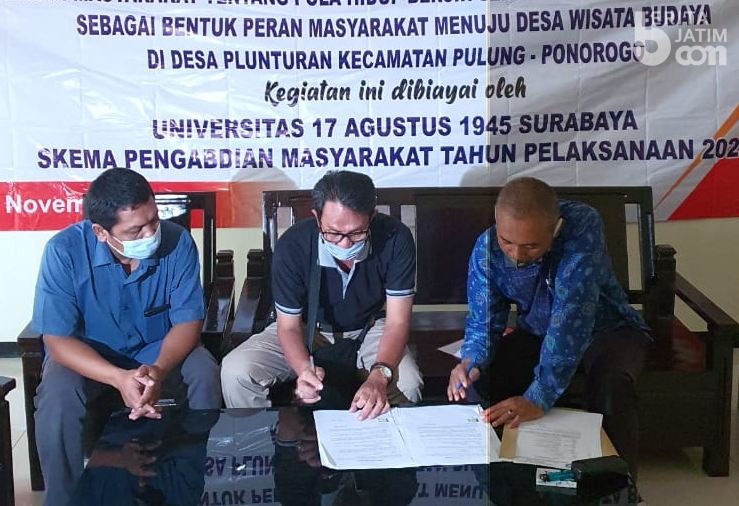 Untag Bantu Plunturan Ponorogo Jadi Desa Wisata Budaya