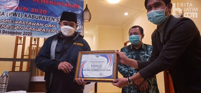 Pj Bupati Sidoarjo Sampaikan Terima Kasih ke PWI