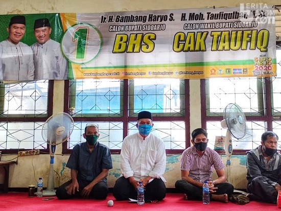 Jelang Coblosan Pilkada Sidoarjo, BHS Kunjungi Balai Wartawan
