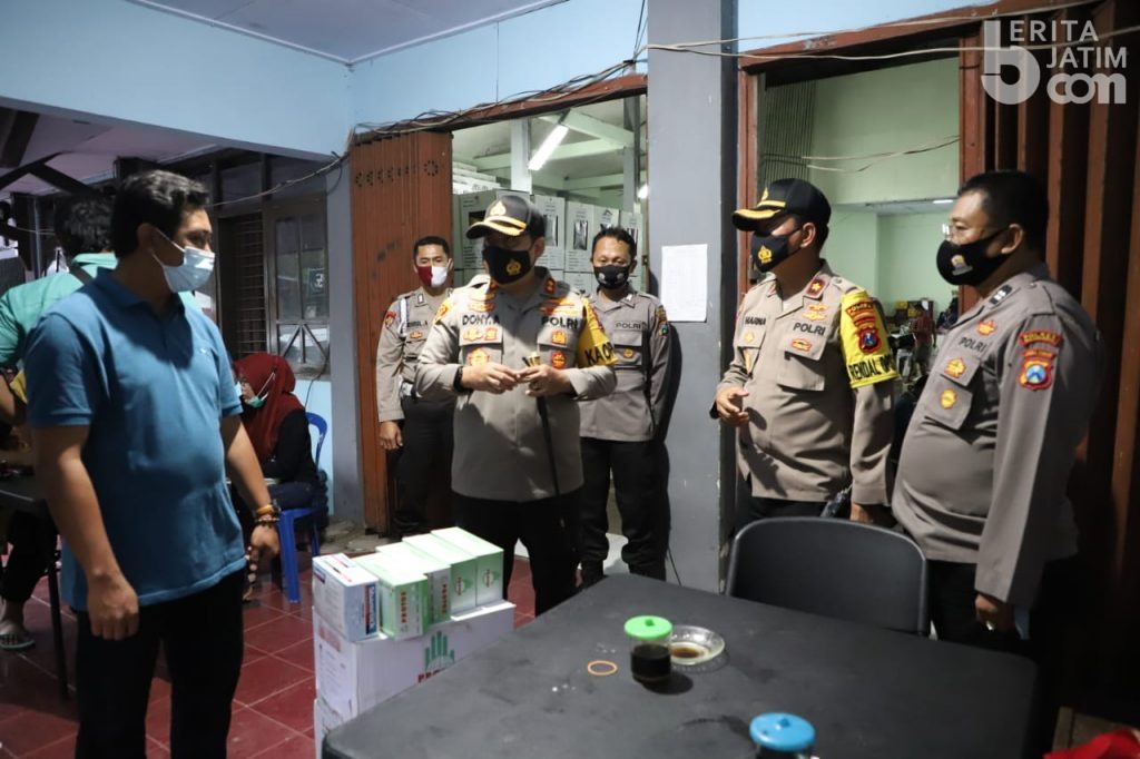 Kapolres Cek Pergeseran APD di Gudang Logistik KPU Kabupaten Mojokerto