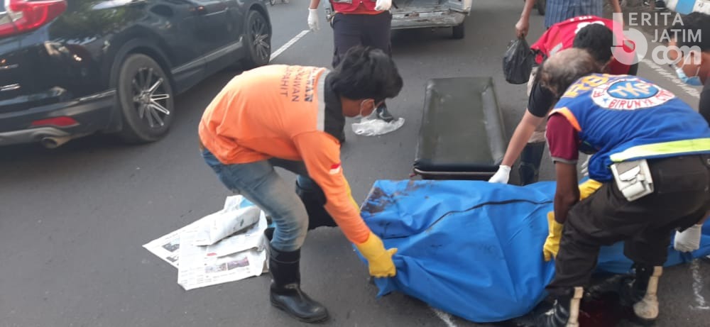 Disruduk Pengendara Motor, Warga Mojokerto Meninggal di Lokasi
