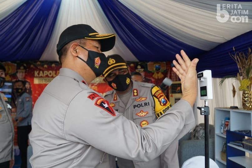 Wakapolda Jatim Apresiasi Pos Pam di Rest Area 725 A Tol Jomo