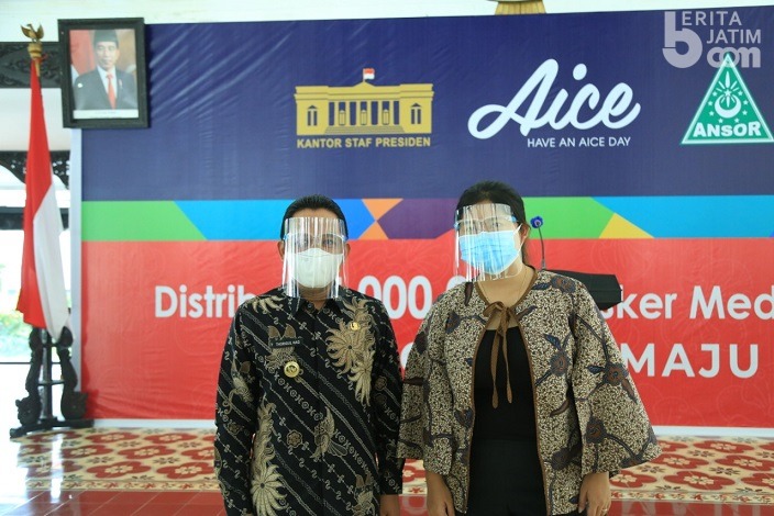 Wagub Emil: Masker Aice-GP Ansor Perkuat Gerakan Bersama Tangani Bencana Ganda
