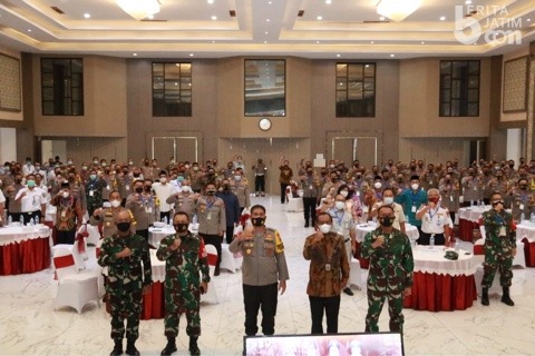 Amankan Cuti Natal dan Tahun Baru 2021, Polda Jatim Kerahkan 8559 Personil
