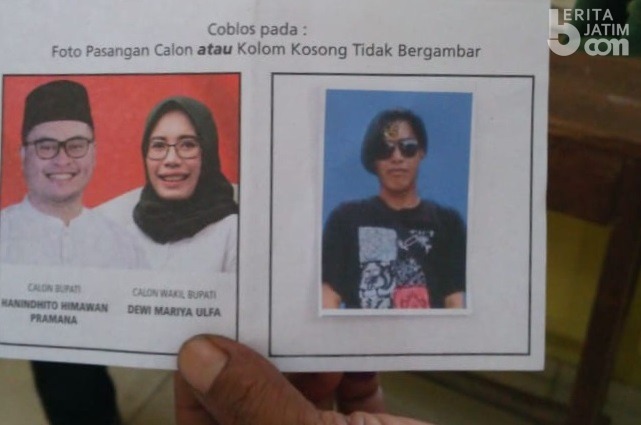 Pilkada Kediri, Kolom Kosong Surat Suara Ditempeli Foto Artis Korea