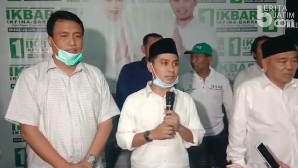 Pilbup Mojokerto 2020, Paslon Nomor Urut 1 Ikbar Deklarasikan Kemenangan