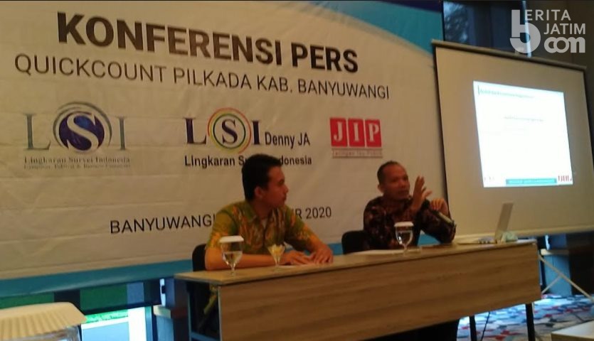 LSI Denny JA Klaim Kemenangan Ipuk – Sugirah, Selisihnya 6,04 Persen