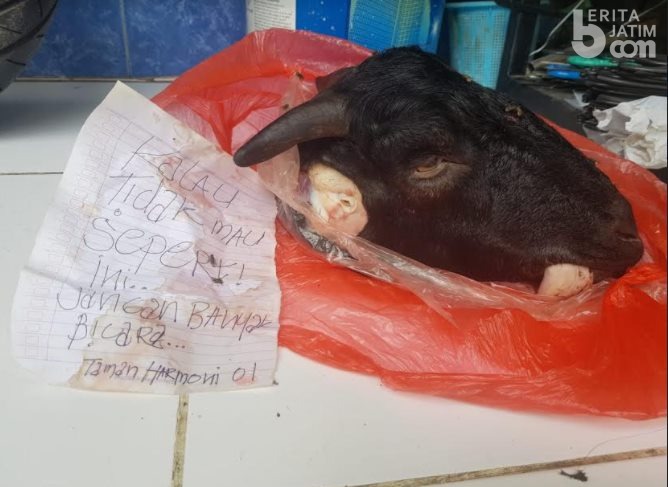 Teror Kepala Kambing di Rumah Ketua KIPP Jatim