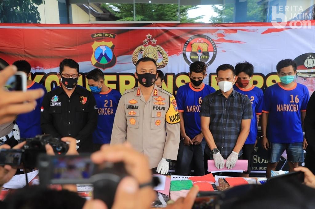 Polres Kediri Ungkap 303 Kasus Pidana dan Narkoba