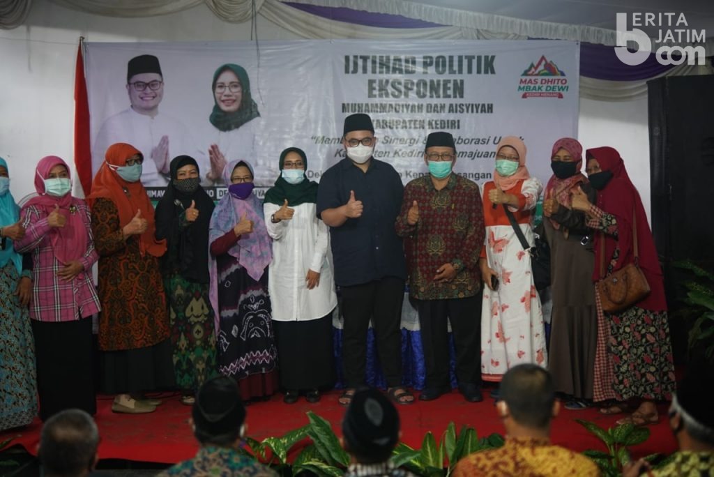 Eksponen Muhammadiyah dan Aisyiyah Kabupaten Kediri Dukung Dhito-Dewi