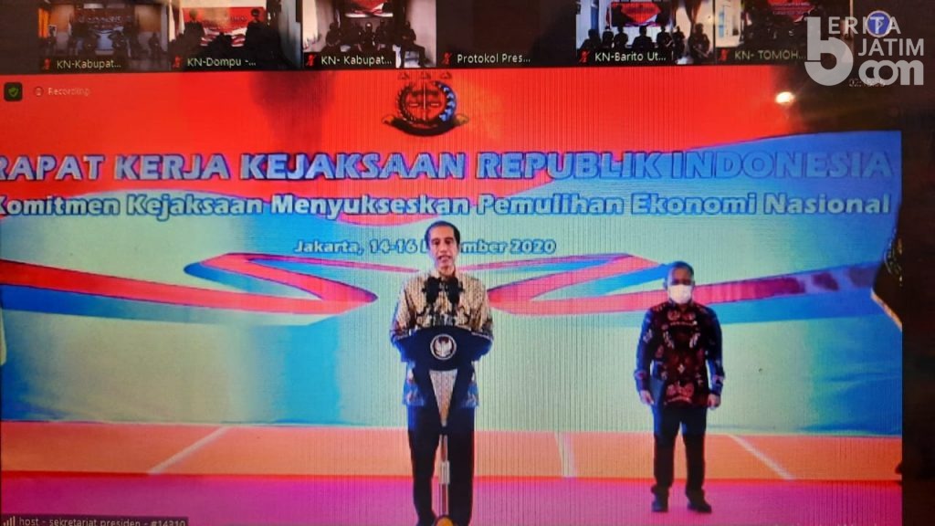 Kejari Kediri Ikut Rakernas Program Skala Prioritas Pemulihan Ekonomi Nasional