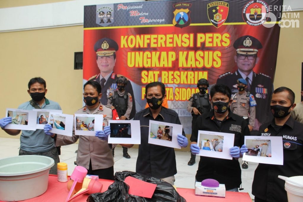 Siram Air Keras, Karyawan di Sepanjang Sidoarjo Diamankan Polisi