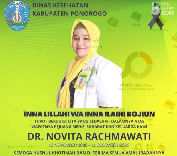 Dokter Novita Meninggal Akibat Covid-19 di Ponorogo Hamil 7 Bulan