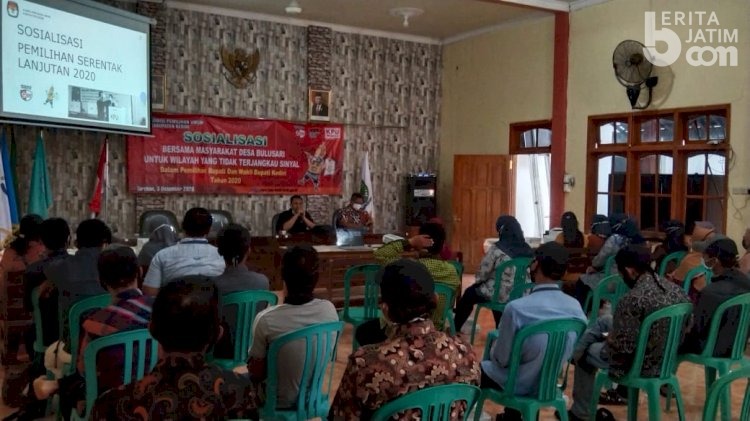 Genjot Partisipasi Pemilih, KPU Kediri Sosialisasi ke Daerah Terpencil