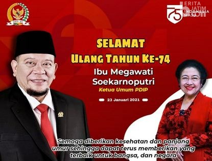 LaNyalla Sampaikan Doa di Hari Ulang Tahun Megawati Soekarnoputri