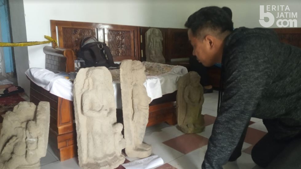 BPCB Jawa Timur Tinjau Lokasi Penemuan Arca di Kediri