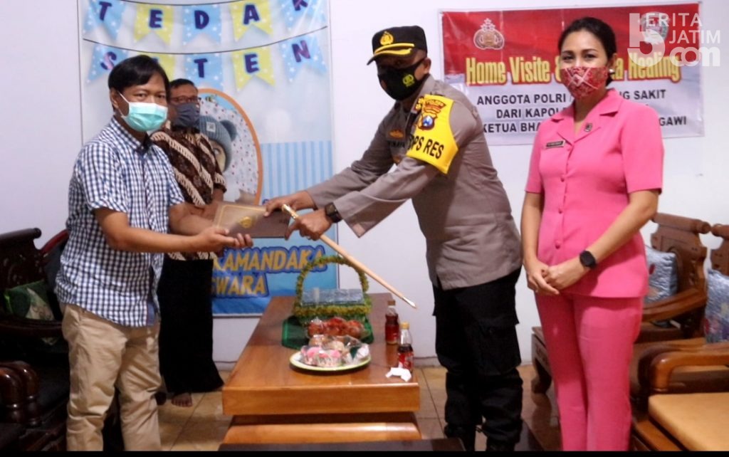 Kapolres Ngawi Anjangsana ke Rumah Anggota, Ini Tujuannya
