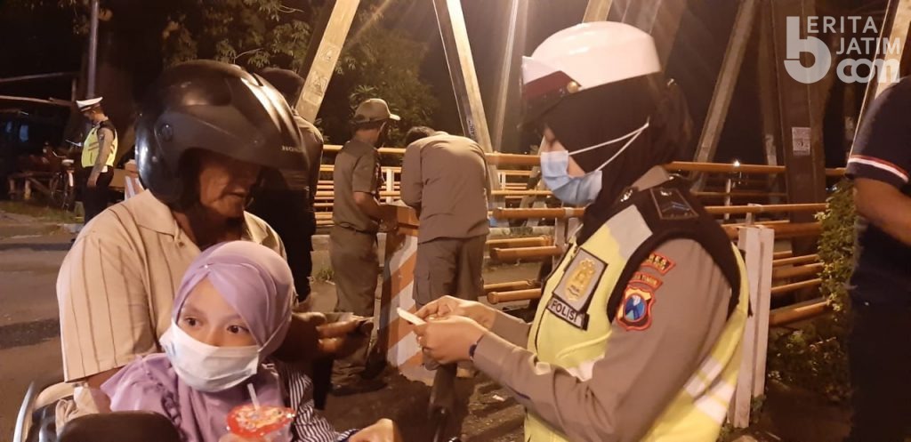 Polresta Mojokerto Jaring 77 Orang Tak Pakai Masker
