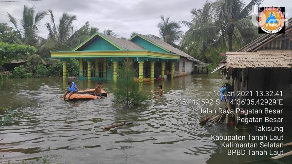 7 Kabupaten/Kota Terdampak Banjir di Kalimantan Selatan, Lebih 100 Ribu Jiwa Mengungsi