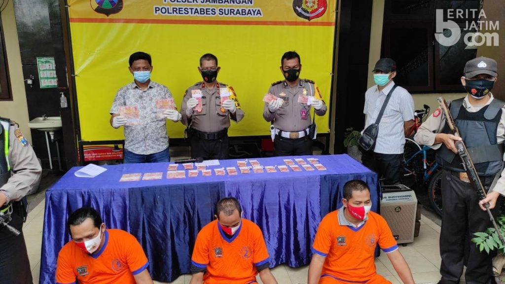 Tiga Pengedar Upal Terciduk saat Razia Prokes