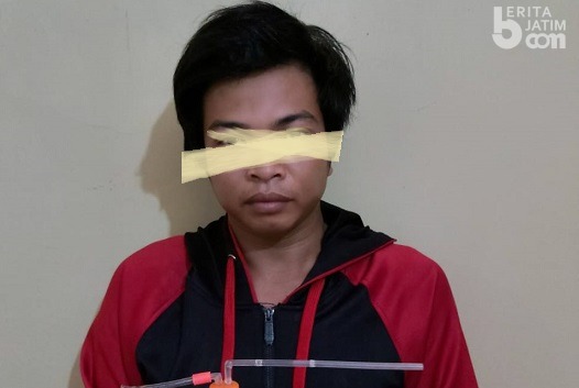 Sopir Asal Sumenep Tertangkap Basah Hisap Sabu