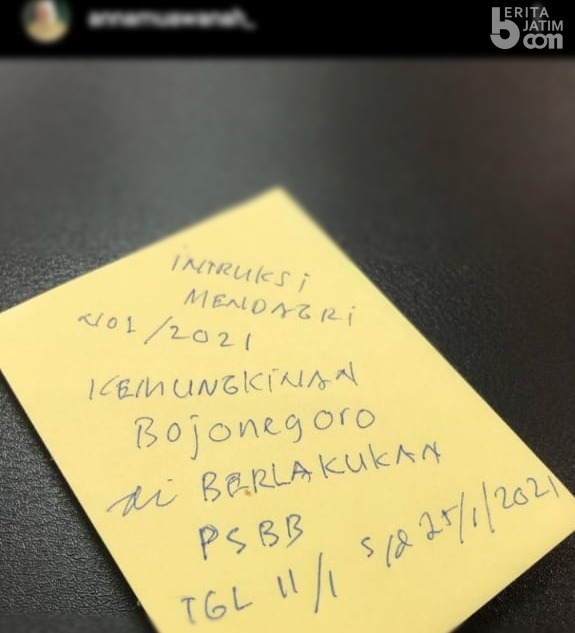 Postingan Bupati Bojonegoro Soal Rencana PSBB Hilang