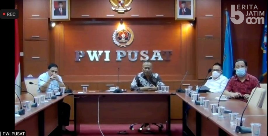 PWI Audiensi Virtual ke Ketua MPR RI dan Menteri Koperasi UKM