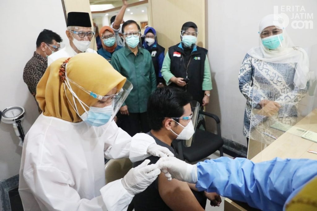 Jatim Tancap Gas Vaksinasi Mulai 14 Januari: Tahap Satu Surabaya, Gresik dan Sidoarjo