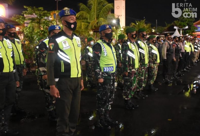 Terapkan PPKM, Forkopimda Kota Madiun Patroli Gabungan